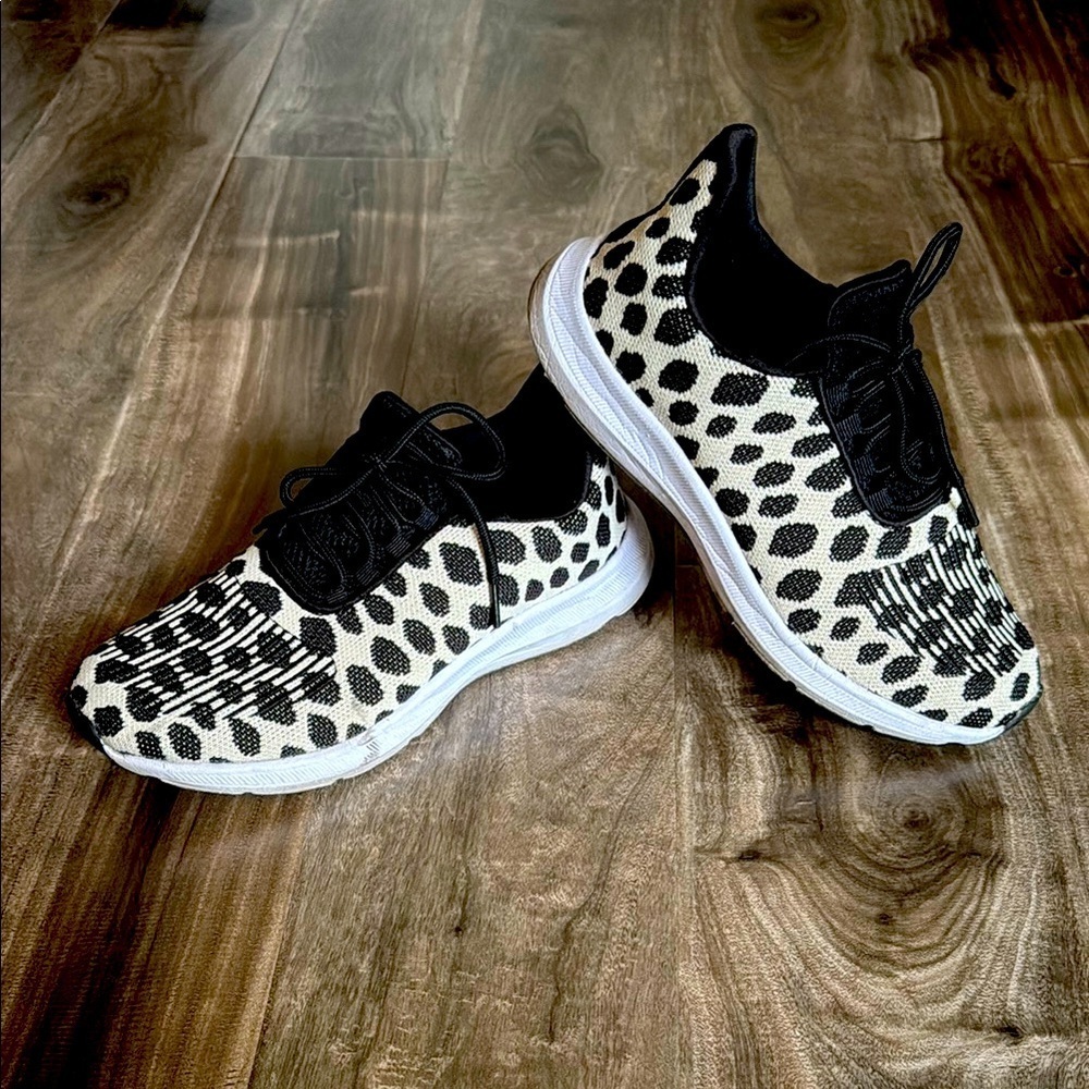 Black and White Polka Dot Sneakers
